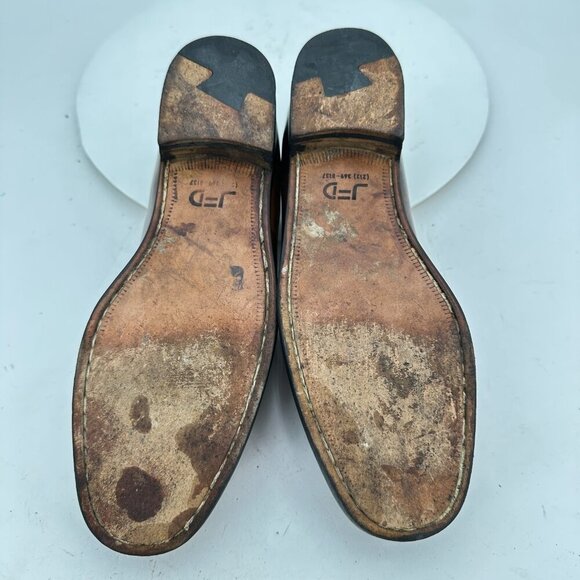 Tods Women Size EU 40.5 US 10.5 Brown Washed Leather Slip On Loafer Flat Shoes - Picture 8 of 11